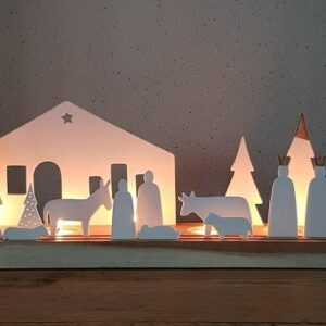 Räder Light object nativity set