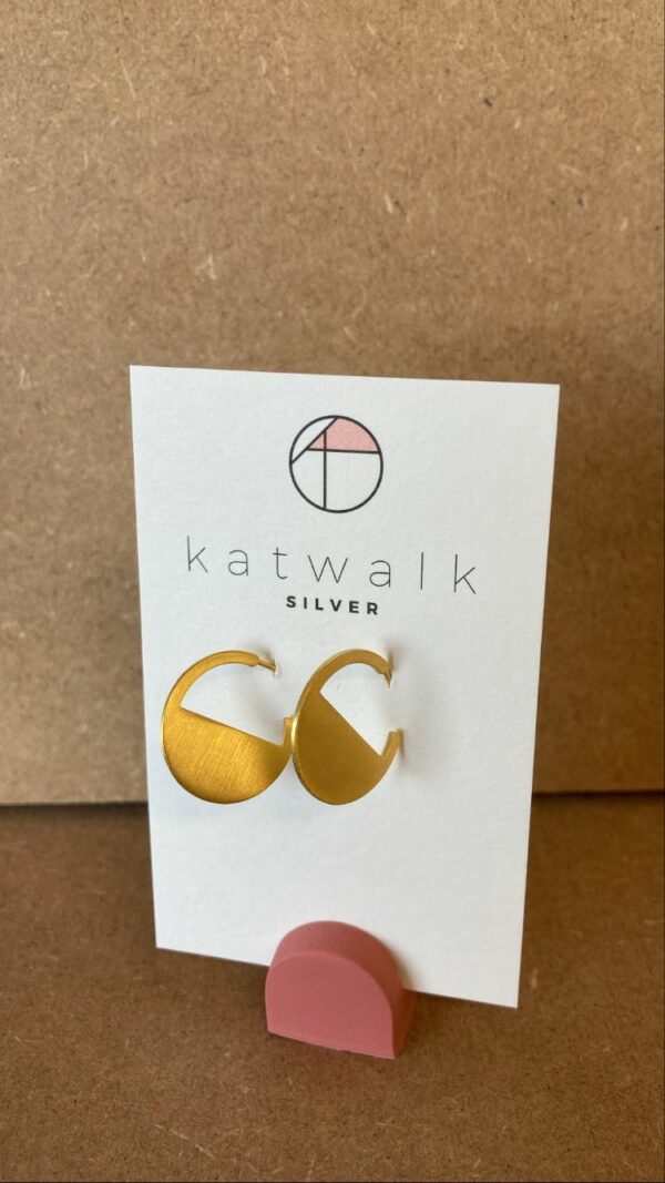 Katwalk Silver Steker goud half rondje