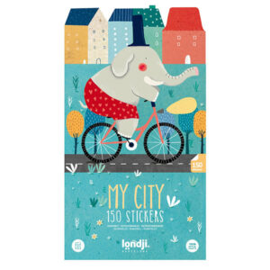 Londji Set 150 herkleefbare stickers - City