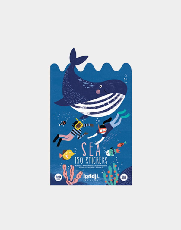 Londji Set 150 herkleefbare stickers - Sea
