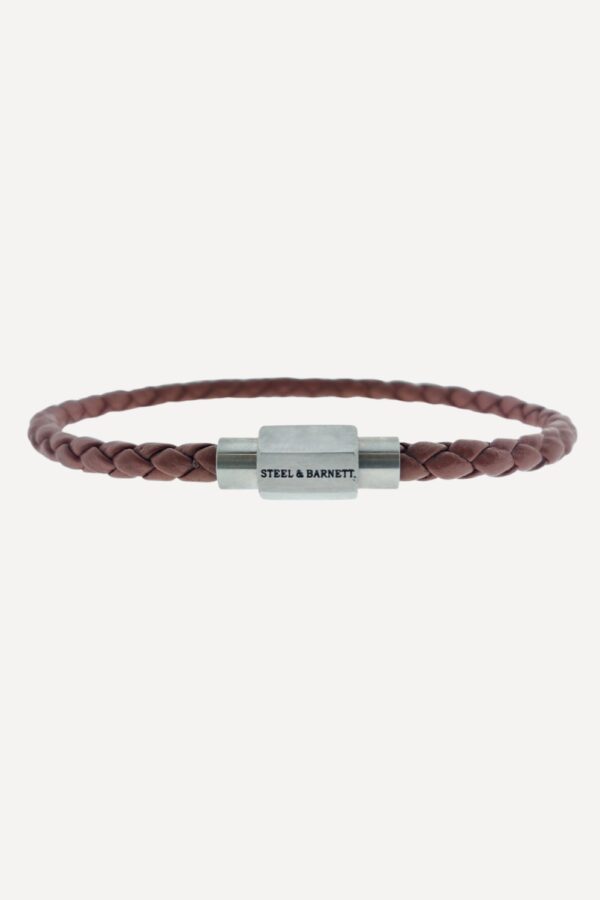 steel & barnett Leather Bracelet Luke Landon - Peanut