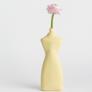 foekje fleur porseleinen flesvaas #8 frisgeel