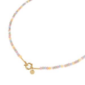 Blue reef necklace gold