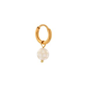 Mother of pearls hoop gold