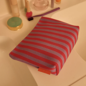Toilettas - Knitted Stripes - Positano Purple & Sunset Lilac